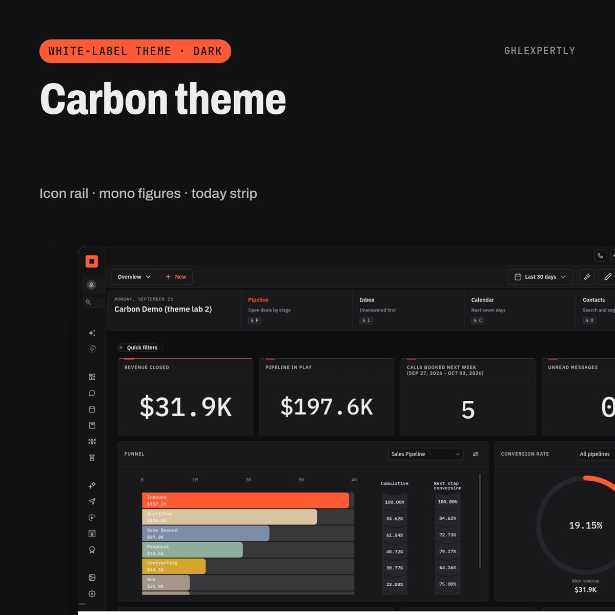 Carbon theme preview
